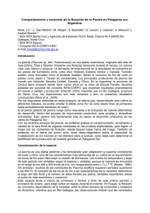 Comportamiento y momento de la floración de la Peonia en