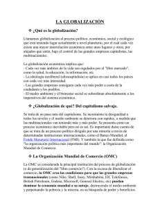 LA GLOBALIZACION - Languages Resources