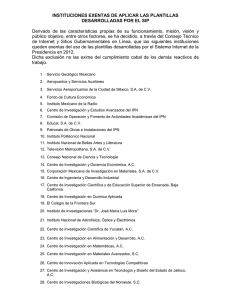 Derivado de las características propias de funcionamiento, misión