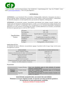 antigrasa. - Garcia De Prado
