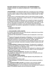 ESTUDIO TÉCNICO DE UN PROTOCOLO DE EMPRENDIMIENTO
