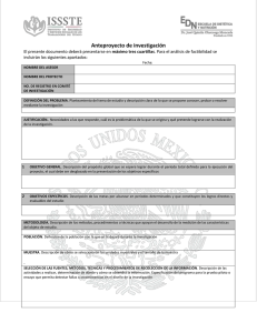 Anteproyecto de Investigación