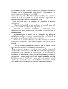 PROGRAMA INTEGRAL PARA LA IGUALDAD EDUCATIVA ( PIIE)