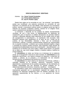 DESCOLONIZACION E IDENTIDAD - Evento Patria Símbolos e