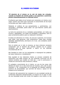 El dominio de sí mismo