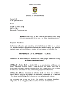 union civil mismo sexo