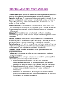 DICCIONARIO DEL PSICOANÁLISIS
