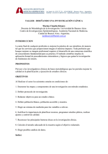 Docente de Metodología de la Investigación. Universidad de Buenos Aires.