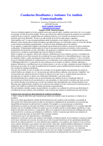 Conductas Desafiantes y Autismo: Un Análisis Contextualizado