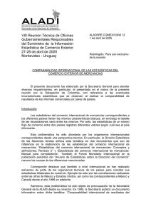 1 COMPARABILIDAD INTERNACIONAL DE LAS ESTADÍSTICAS