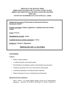 Política, legislaci.. - Instituto San Luis Gonzaga