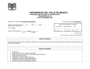 OPCIONES Y DERIVADOS