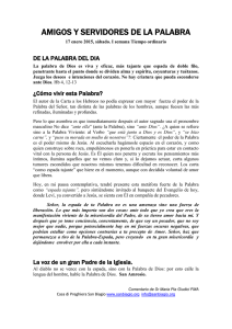La palabra de Dios es viva y eficaz, más tajante que espada de