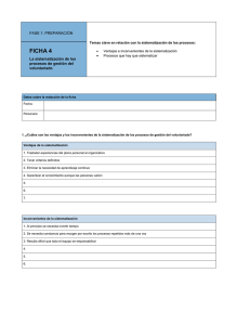 Ficha 4 La sistematización de los procesos de gestión del