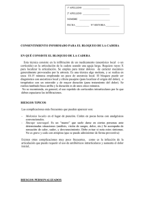 CONSENTIMIENTO INFORMADO PARA EL BLOQUEO DE LA