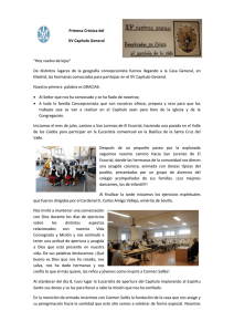 Primera Crónica del XV Capítulo General