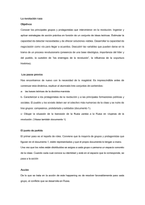 La revolución rusa Objetivos