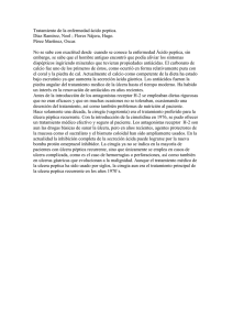Tratamiento de la enfermedad ácido peptica
