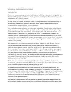 La obesidad: un síntoma contemporáneo