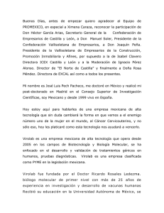 Discurso Virolab: Innovación Mexicana contra el Cáncer Cervicouterino