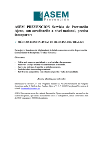 TECNICOS EN PREVENCIÓN DE RIESGOS LABORALES