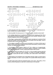 BOLETÍN 1: FRACCIONES Y POTENCIAS