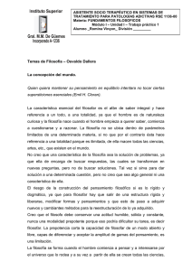 Fundamentos Filosóficos: Concepción del Mundo