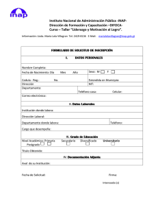 Instituto Nacional de Administración Pública -INAP- .