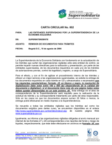 Carta circular No. 002