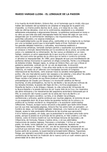MARIO VARGAS LLOSA - EL LENGUAJE DE LA PASION