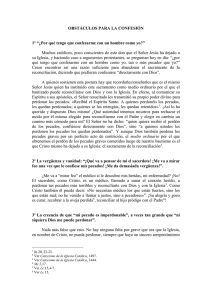 Obstaculos para la confesion
