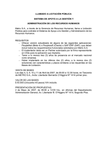 LLAMADO A LICITACION PUBLICA