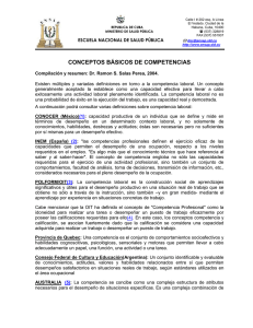 Conceptos básicos de competencias