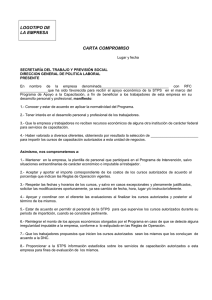 LOGOTIPO DE LA EMPRESA CARTA COMPROMISO
