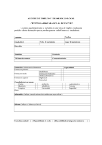 AGENTE DE EMPLEO Y DESARROLLO LOCAL