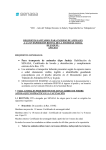 Descargar Requisitos Sanitarios del SENASA