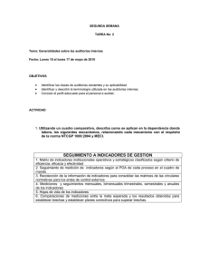 SEGUNDA SEMANA TAREA No. 2 Tema: Generalidades sobre las