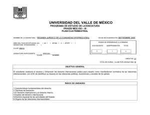 RÉGIMEN JURÍDICO COM INTERNACIONAL