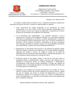 Archivo: El comunicado del Ejército