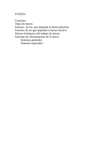 FUERZA  Concepto Tipos de fuerza