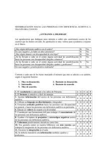 sensibilización hacia las personas con deficiencia auditiva a través