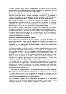 vínculo entre AF y lucha contra el Hambre y la Malnutrición,
