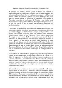 Guideón Hausner, Apertura del Juicio a Eichmann