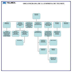 Organigrama Telmex: Estructura y Funciones