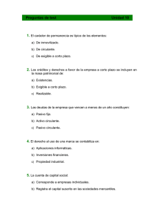 UNIDAD 10: “LOS ESTADOS FINANCIEROS DE LA EMPRESA”