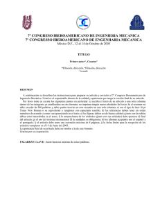 7º CONGRESO IBEROAMERICANO DE INGENIERIA MECANICA