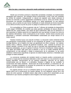 Abre los Ojos y Reacciona: Educación medio ambiental
