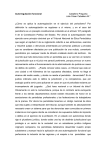 Autorregulación funcional Caballero Pregunta