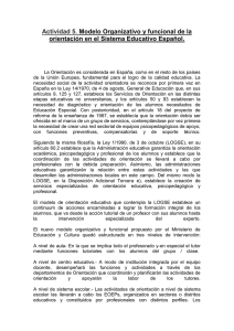 Modelo organizativo y funcional de la