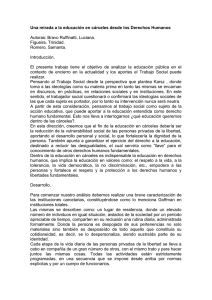 Una mirada a la educación en cárceles desde los